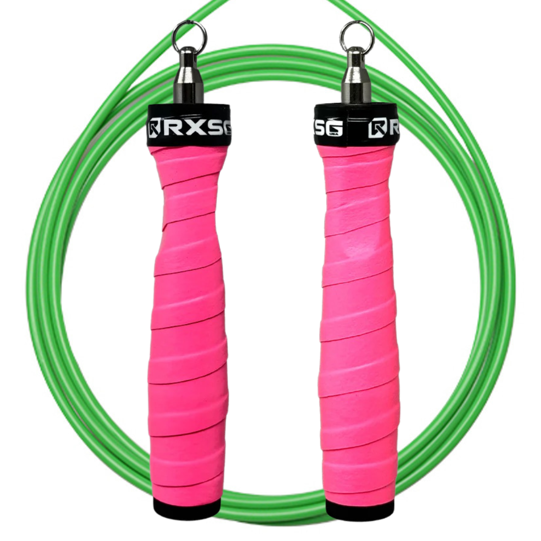 Original Rx Jump Rope 2.0, Poppin Pink Handle & Neon Green Cable