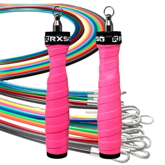 Original Rx Jump Rope 2.0, Poppin Pink Handle & Odds Ends Cable