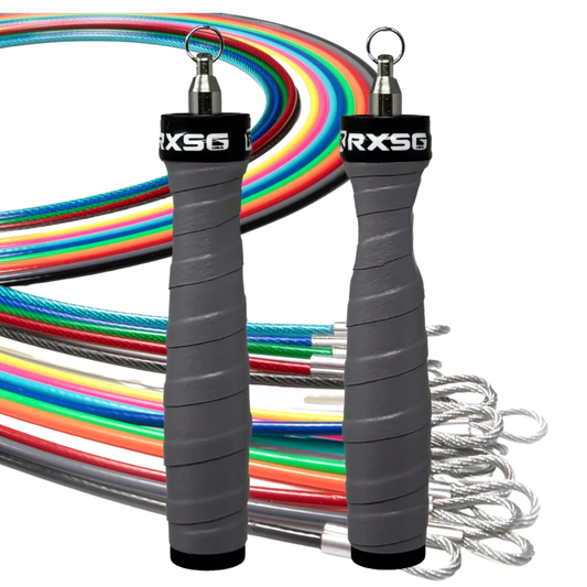 Original Rx Jump Rope 2.0, Gauntlet Grey Handle & Odds Ends Cable