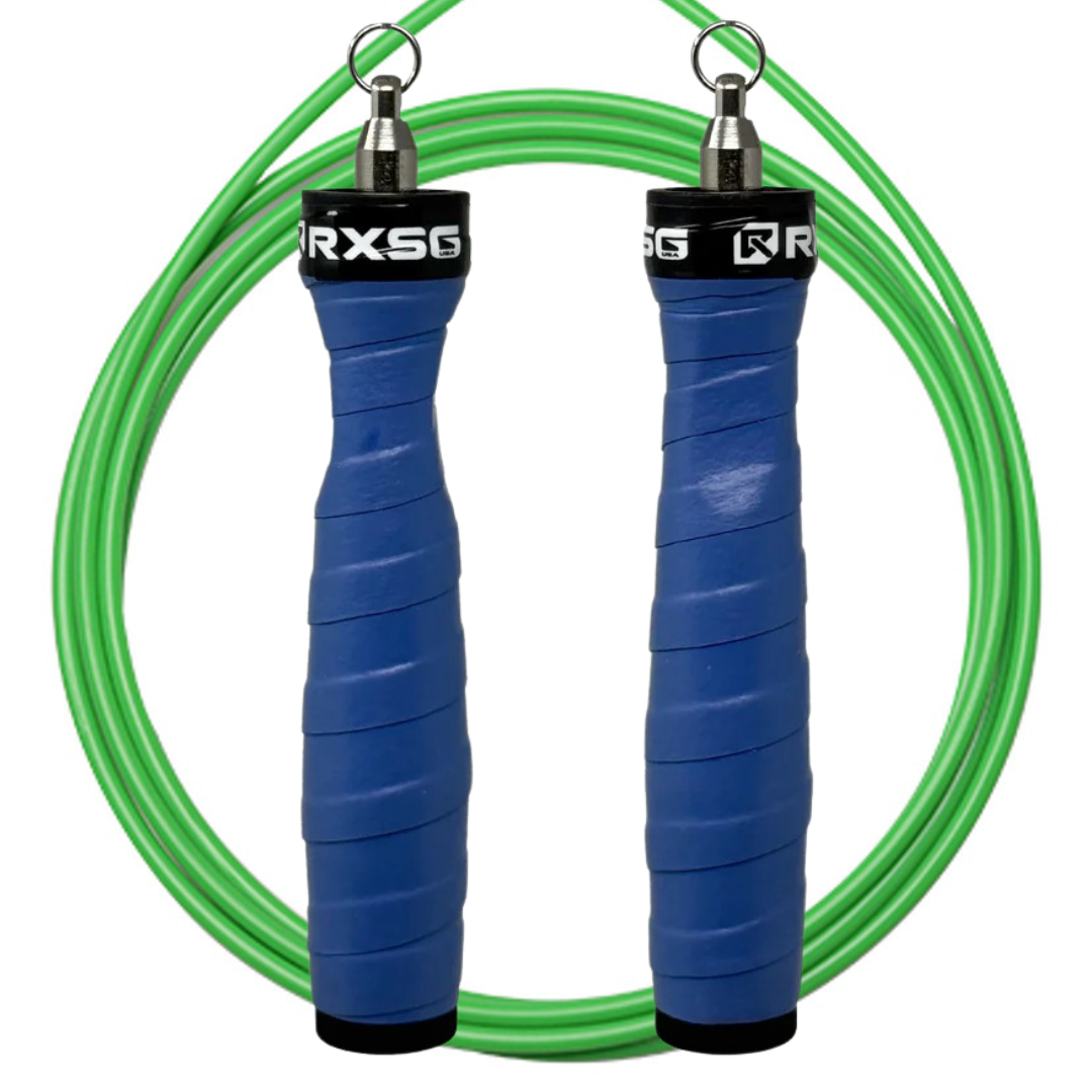 Original Rx Jump Rope 2.0, Bionic Blue Handle & Neon Green Cable