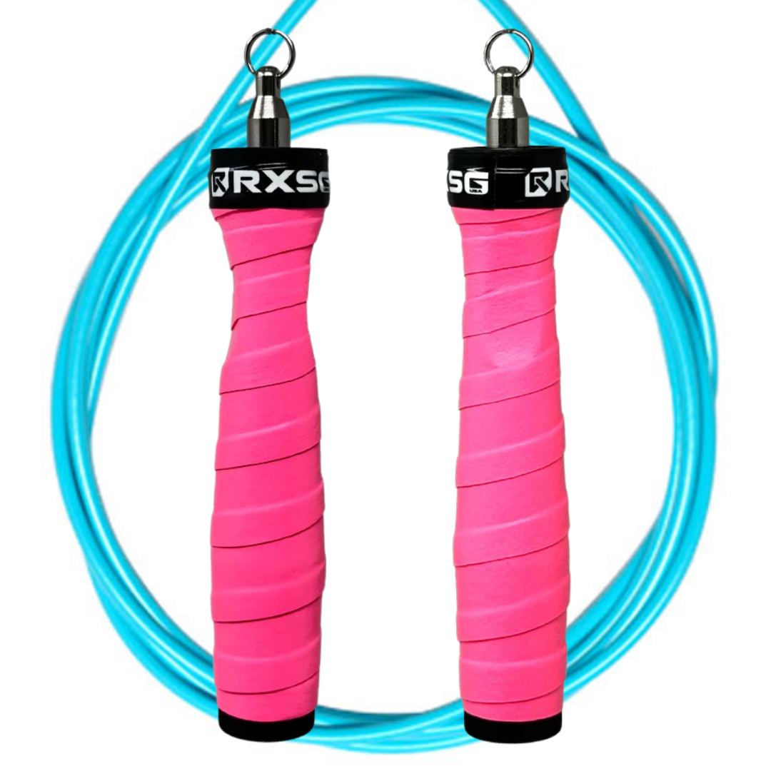 Original Rx Jump Rope 2.0, Poppin Pink Handle & Teal Cable