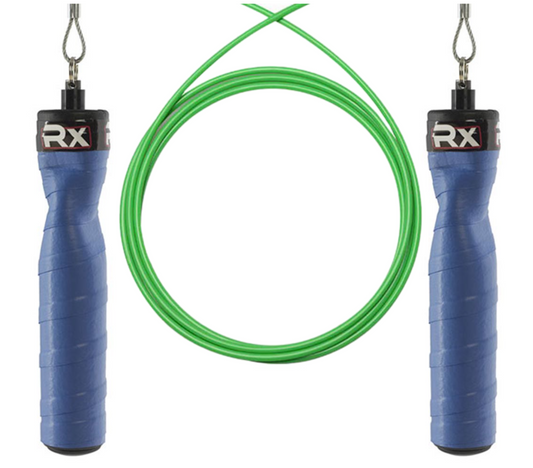 Original Rx Jump Rope, Bionic Blue Handle & Neon Green Cable