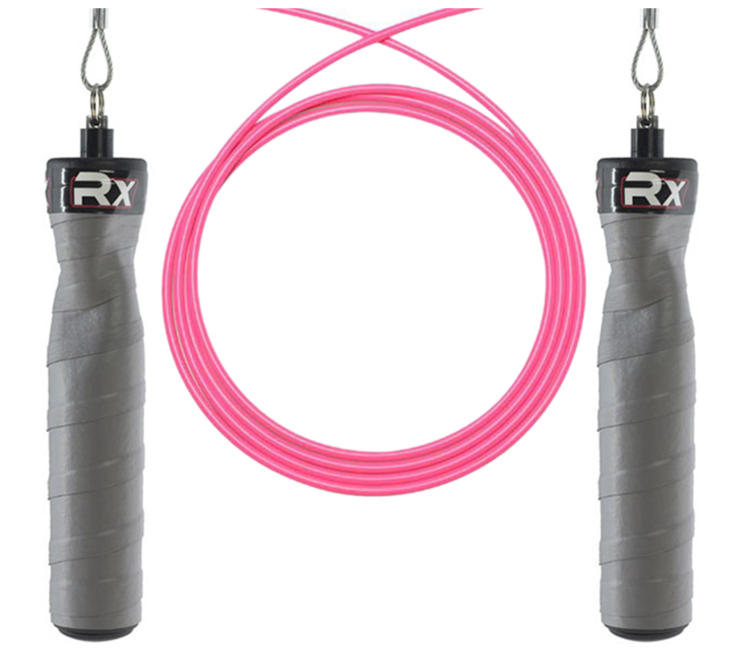 Pink Gauntlet Original Rx Jump Rope, Gauntlet Grey Handle & Neon Pink Cable – RX ...